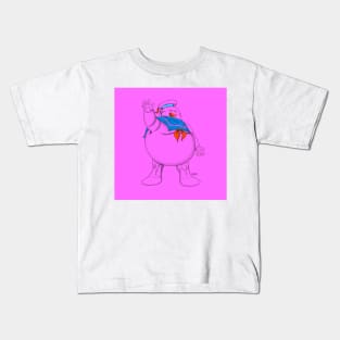 majin buu in marshmallow man cosplay Kids T-Shirt